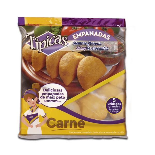 Empanadas Grandes de Carne Congeladas x 5u
