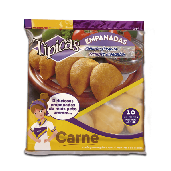 Empanadas Medianas de Carne Congeladas x 10u